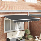 Markisenersatzstoff Anthrazit 2,5 x 2 m Polyester