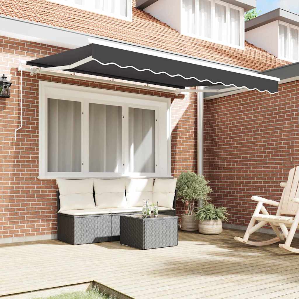 Markisenersatzstoff Anthrazit 2,5 x 2 m Polyester