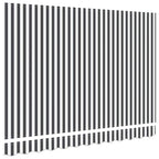 Markisenersatzstoff Anthrazit und Weiß 2,5 x 2 m Polyester