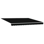 Markisenersatzstoff Schwarz 4 x 3 m Polyester