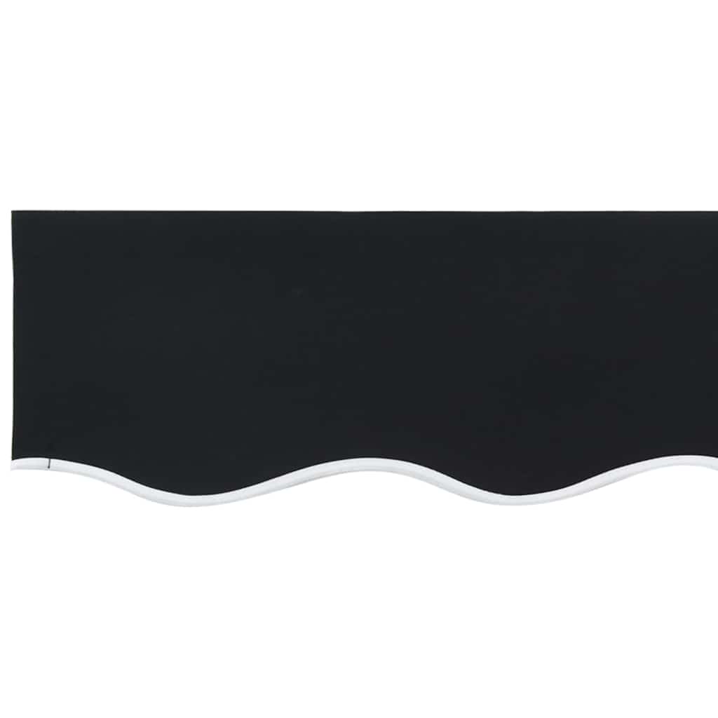 Markisenersatzstoff Schwarz 4 × 3,5 m Polyester