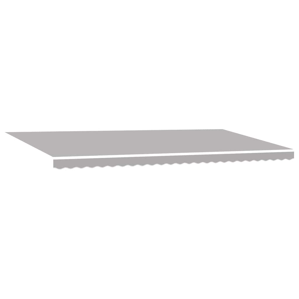 Markisenersatzstoff Hellgrau 6 x 3 m Polyester