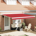 Markisenersatzstoff Rot 4 x 3 m Polyester