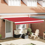 Markisenersatzstoff Rot 4 x 3 m Polyester
