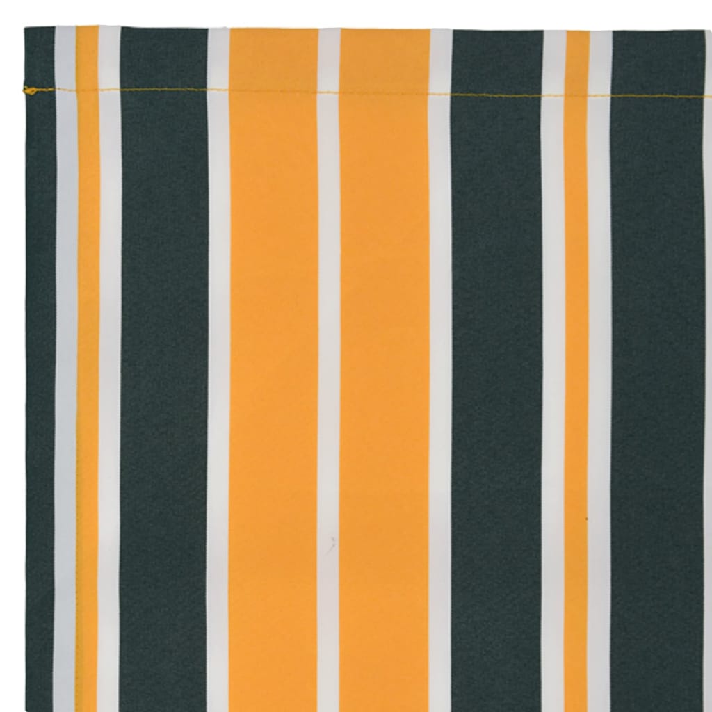 Markisenersatzstoff Grün und Gelb 3 x 2,5 m Polyester