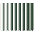 Markisenersatzstoff Grün und Weiß 4 x 3 m Polyester