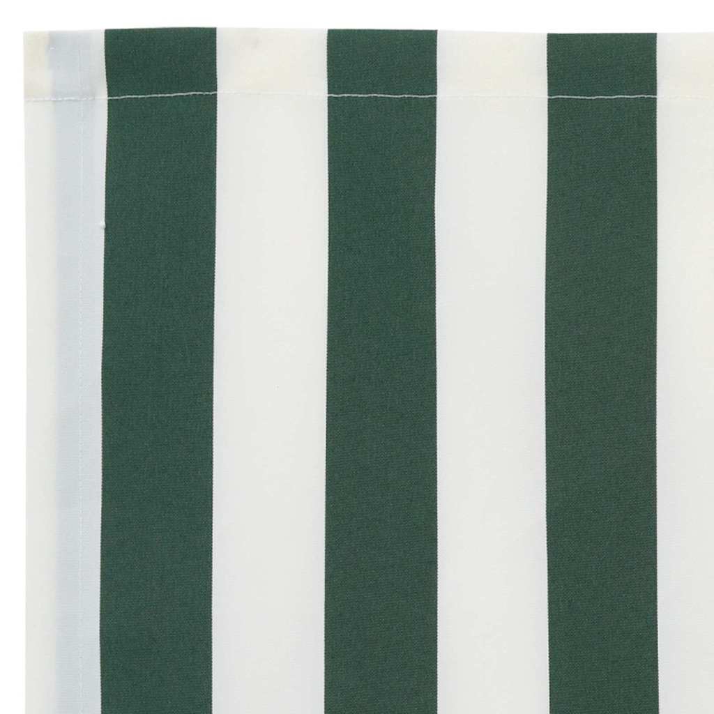 Markisenersatzstoff Grün und Weiß 4 × 3,5 m Polyester