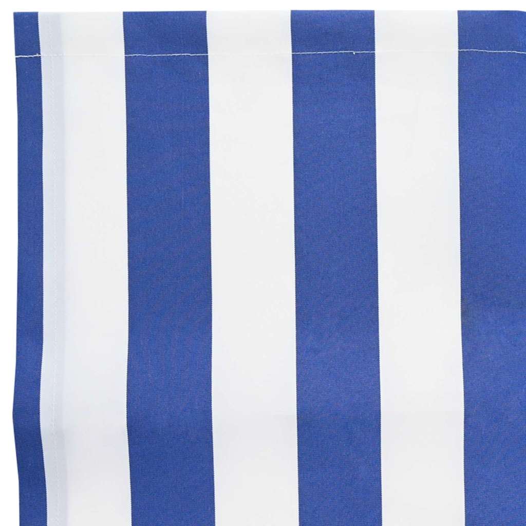 Markisenschürzen-Ersatz Blau und Weiß 2,5 m Polyester
