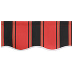 Markisenschürzen-Ersatz Orange / Schwarz / Gelb 6 m Polyester