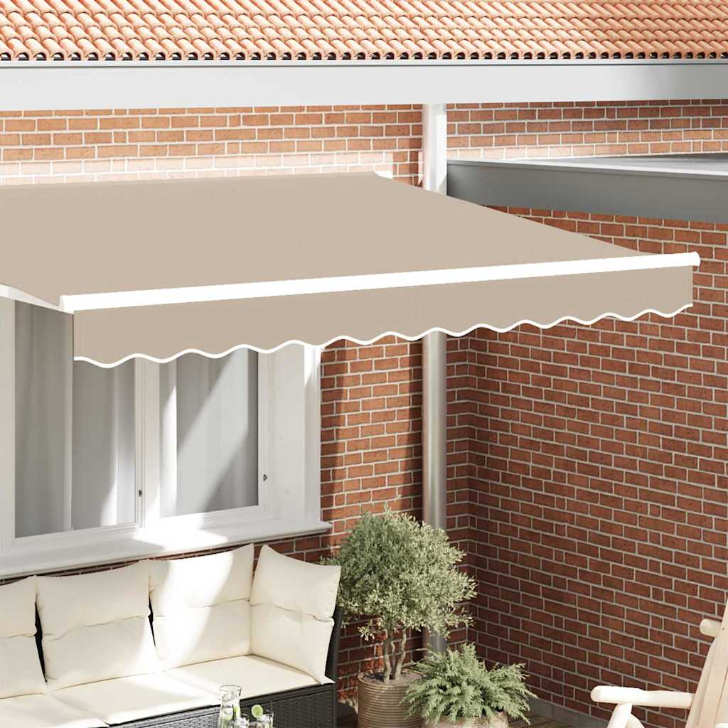 Markisenschürzen-Ersatz Beige 3,5 m Polyester