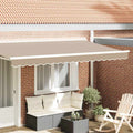 Markisenschürzen-Ersatz Beige 4 m Polyester
