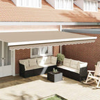 Markisenschürzen-Ersatz Beige 480 x 20 cm Polyester