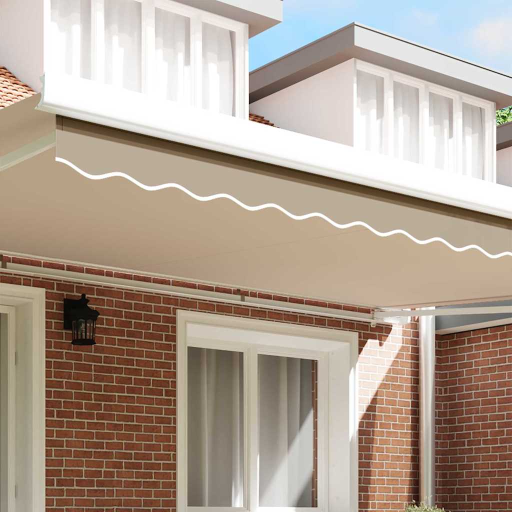 Markisenschürzen-Ersatz Beige 480 x 20 cm Polyester