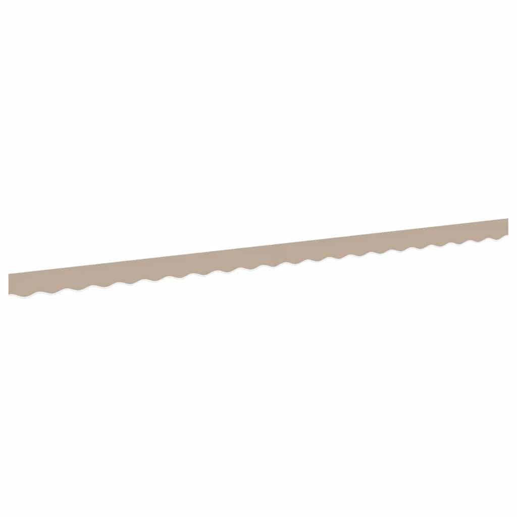 Markisenschürzen-Ersatz Beige 480 x 20 cm Polyester