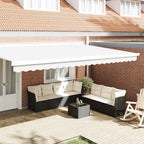 Markisenschürzen-Ersatz Weiß 480 x 20 cm Polyester