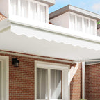 Markisenschürzen-Ersatz Weiß 480 x 20 cm Polyester