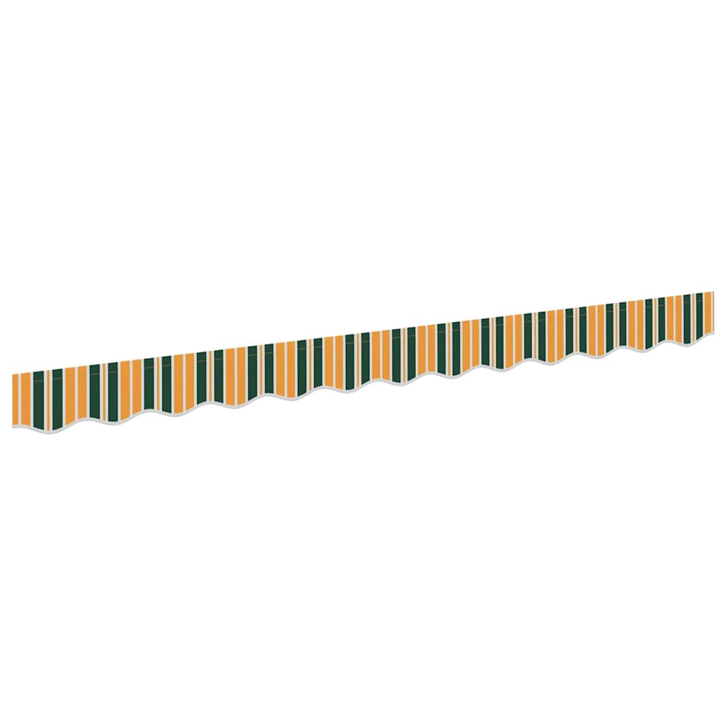 Markisenschürzen-Ersatz Grün und Gelb 2,5 m Polyester