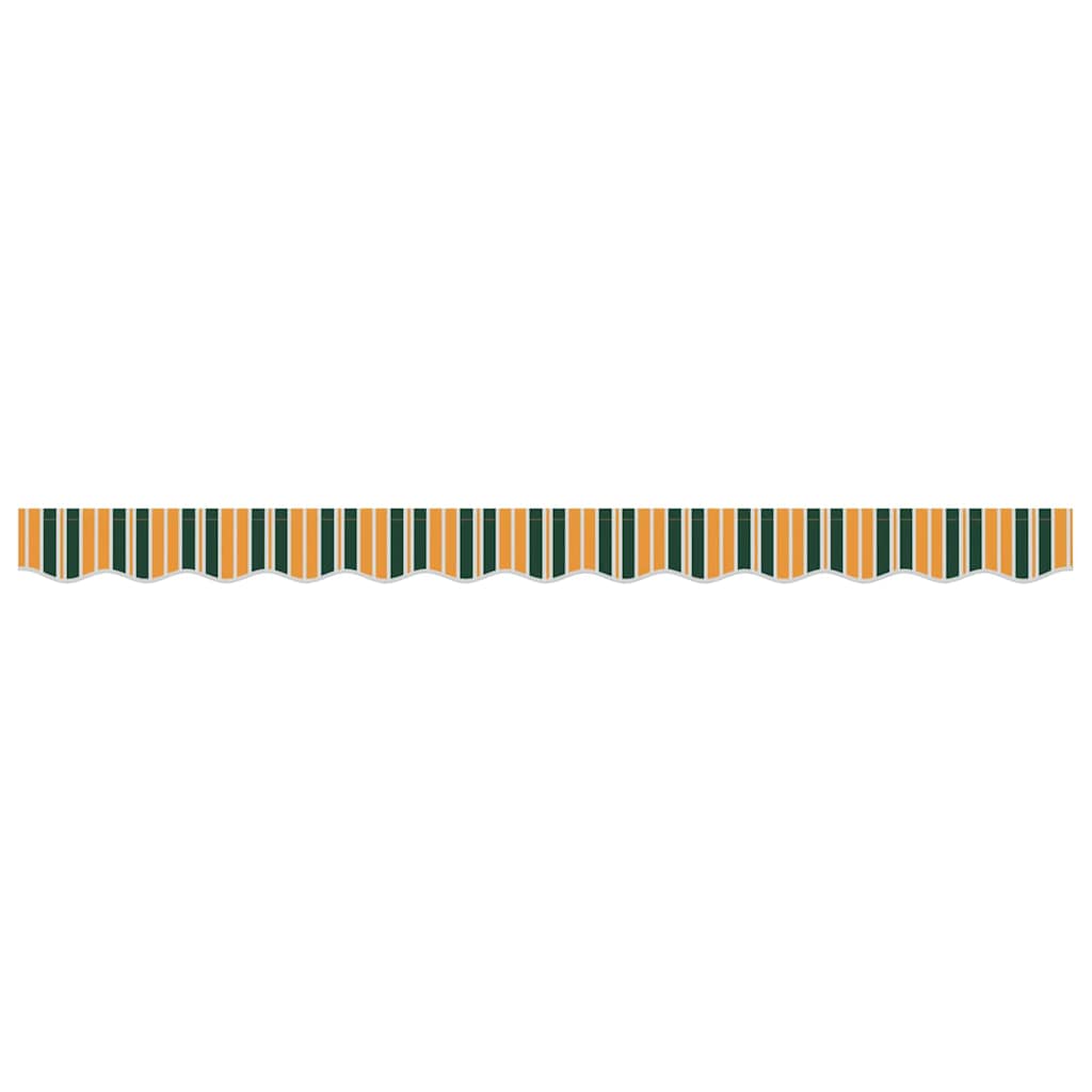 Markisenschürzen-Ersatz Grün und Gelb 2,5 m Polyester