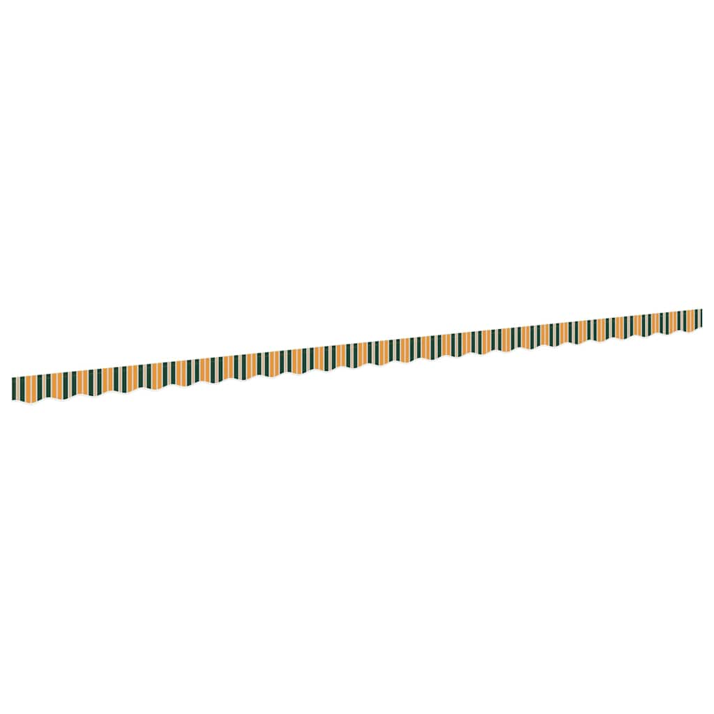 Markisenschürzen-Ersatz Grün und Gelb 6 m Polyester