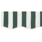Markisenschürzen-Ersatz Grün und Weiß 4,5 m Polyester