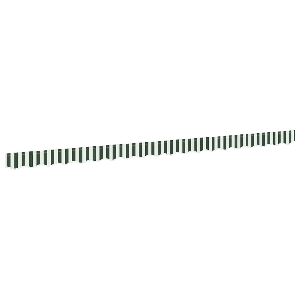 Markisenschürzen-Ersatz Grün und Weiß 4,5 m Polyester