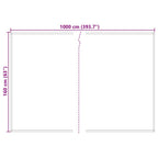 Markisenersatzstoff Weiß 1000 x 160 cm Polyester