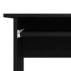 Eck-Schreibtisch Schwarz Eichen-Optik 120 x 140 x 75 cm