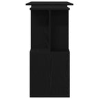 Schreibtisch Schwarz Eichen-Optik 200 x 50 x 76 cm
