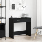 Schreibtisch Schwarz Eichen-Optik 80 x 40 x 75 cm Holzwerkstoff
