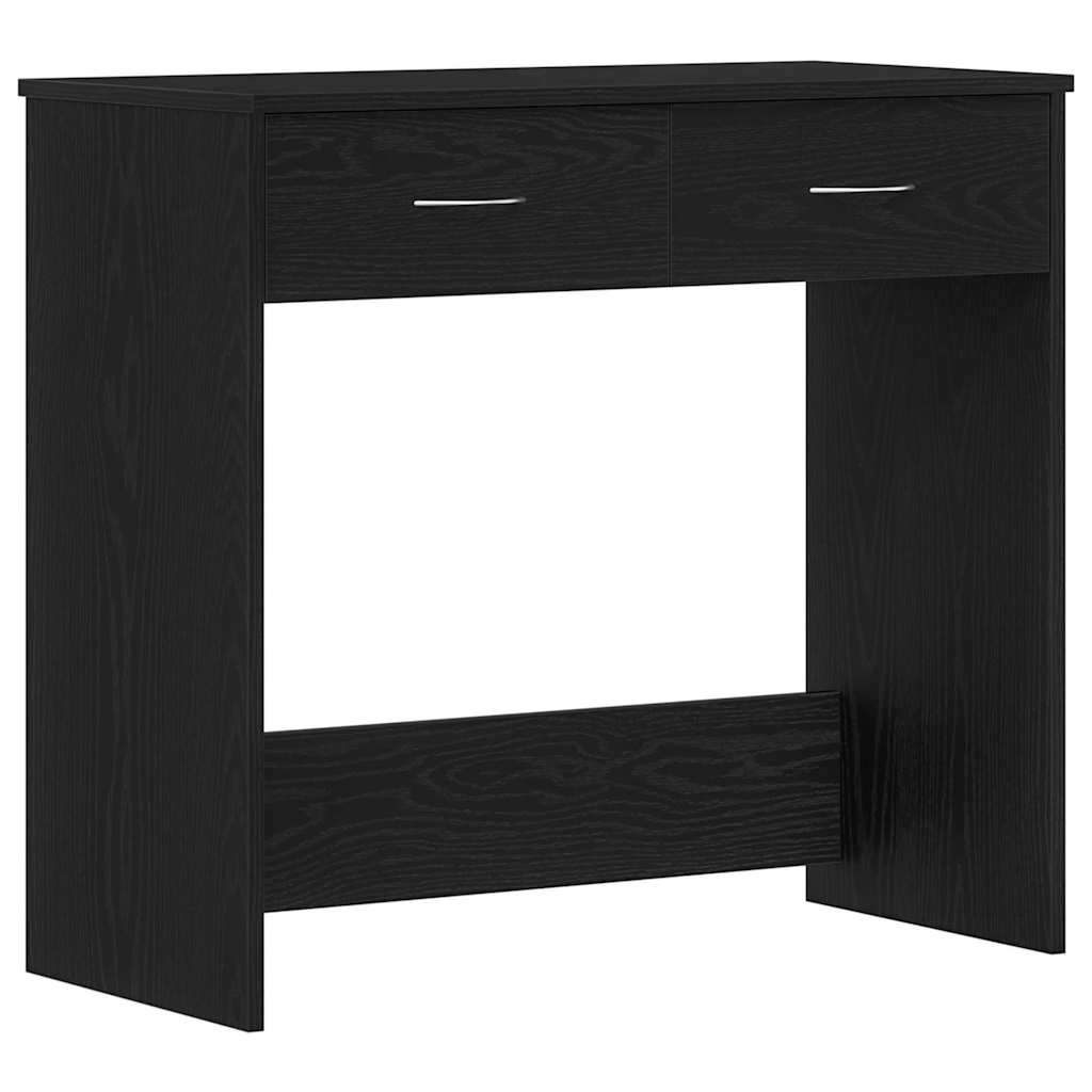 Schreibtisch Schwarz Eichen-Optik 80 x 40 x 75 cm Holzwerkstoff