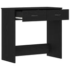 Schreibtisch Schwarz Eichen-Optik 80 x 40 x 75 cm Holzwerkstoff