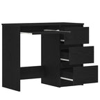 Schreibtisch Schwarz Eichen-Optik 90x45x76 cm Holzwerkstoff