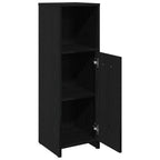Badezimmerschrank aus schwarzer Eiche, 30 x 30 x 95 cm, Holzwerkstoff