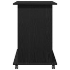 Computertisch Eiche schwarz 80x50x75 cm Holzwerkstoff