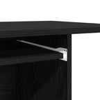 Computertisch Eiche schwarz 80x50x75 cm Holzwerkstoff