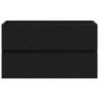 Spülbeckenschrank Schwarz Eiche 80x38,5x45 cm Holzwerkstoff