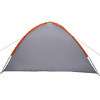 Campingzelt Grau und Orange 308 x 268 x 130 cm Polyester