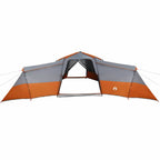 Familienzelt mit Dach Grau und Orange 833 x 585 x 216 cm Taft