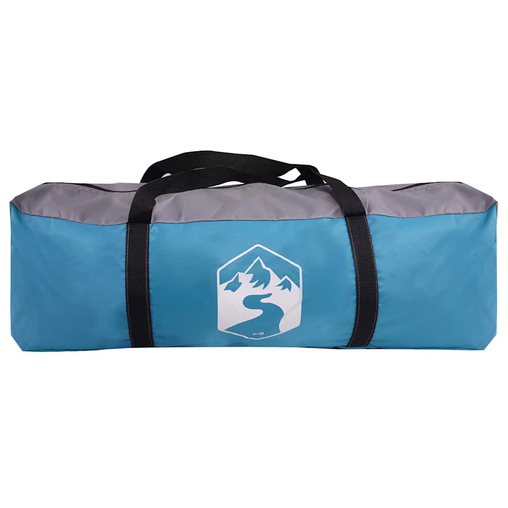 Tipi Zelt mit Dach mit Speicher Blau 383 x 338 x 217 cm Taft