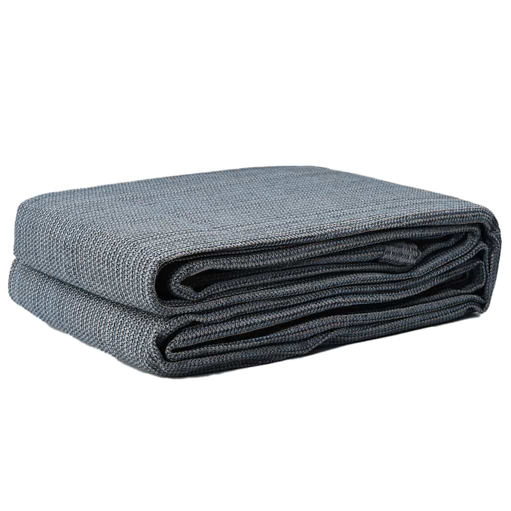 Zeltteppich Blau und Grau 250 x 250 cm Polyethylen
