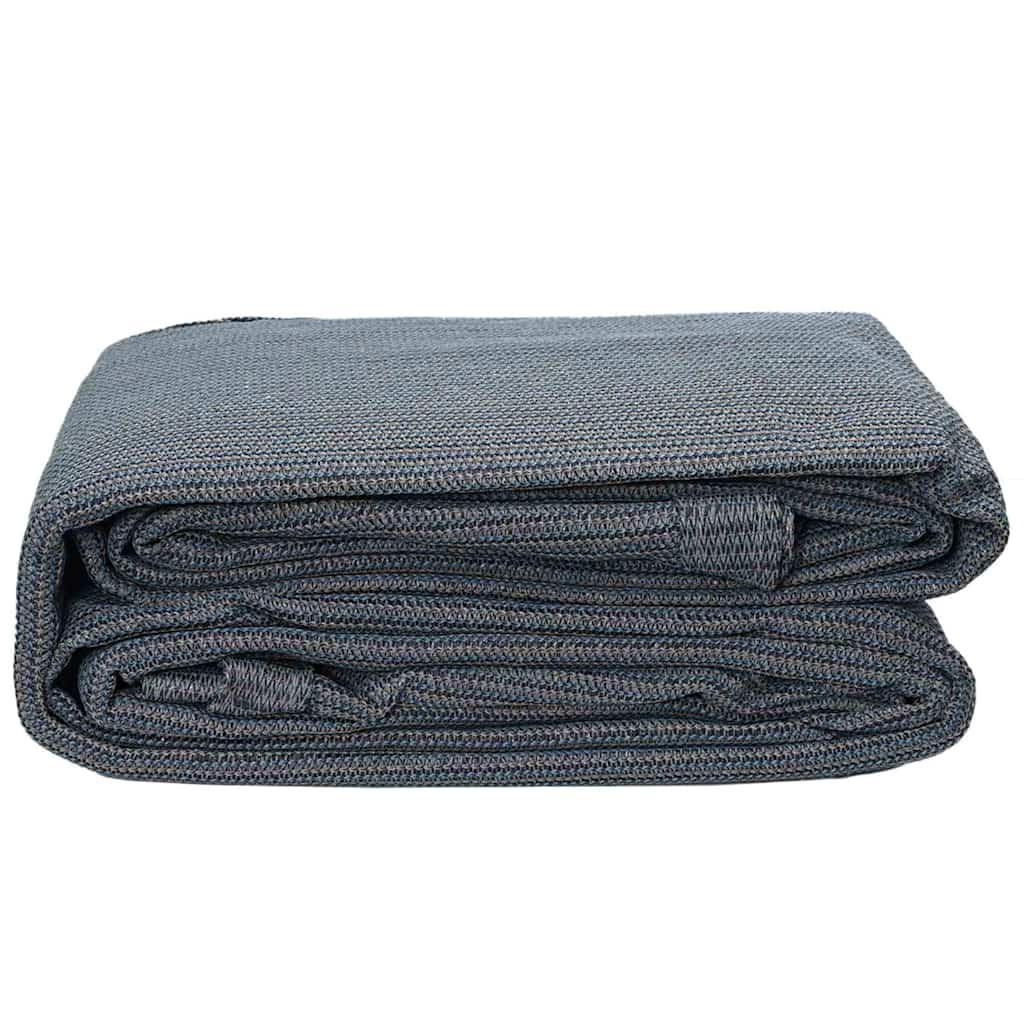 Zeltteppich Blau und Grau 250 x 250 cm Polyethylen