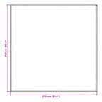 Zeltteppich Blau und Grau 250 x 250 cm Polyethylen