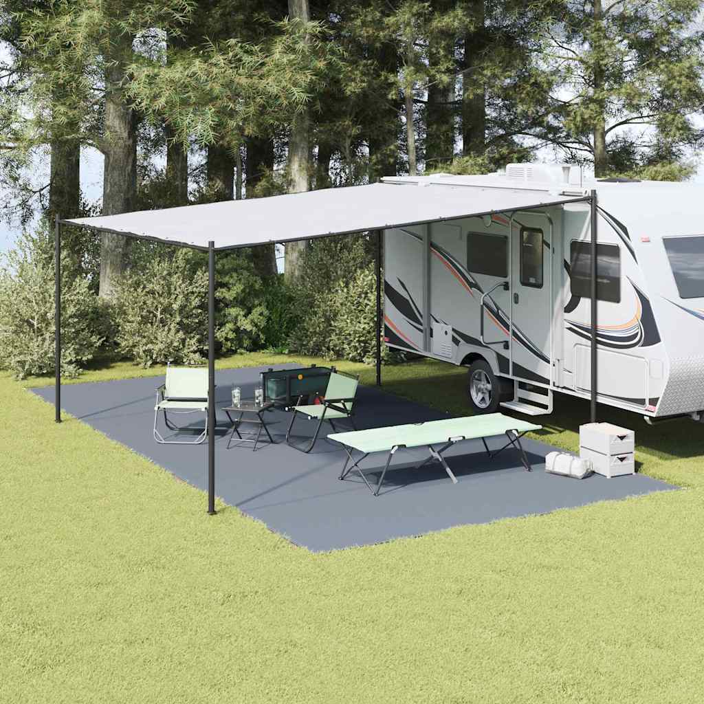 Zeltteppich Blau und Grau 800 x 400 cm Polyethylen