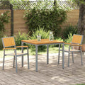 Stapelstuhl 2 pcs Braun 56 x 57 x 87 cm Massivholz Akazie