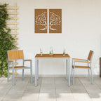 Stapelstuhl 2 pcs Braun 56 x 57 x 87 cm Massivholz Akazie