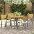 Stapelstuhl 4 pcs Braun 56 x 57 x 87 cm Massivholz Akazie