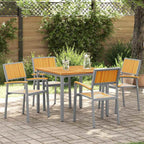 Stapelstuhl 4 pcs Braun 56 x 57 x 87 cm Massivholz Akazie