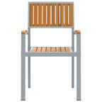 Stapelstuhl 4 pcs Braun 56 x 57 x 87 cm Massivholz Akazie