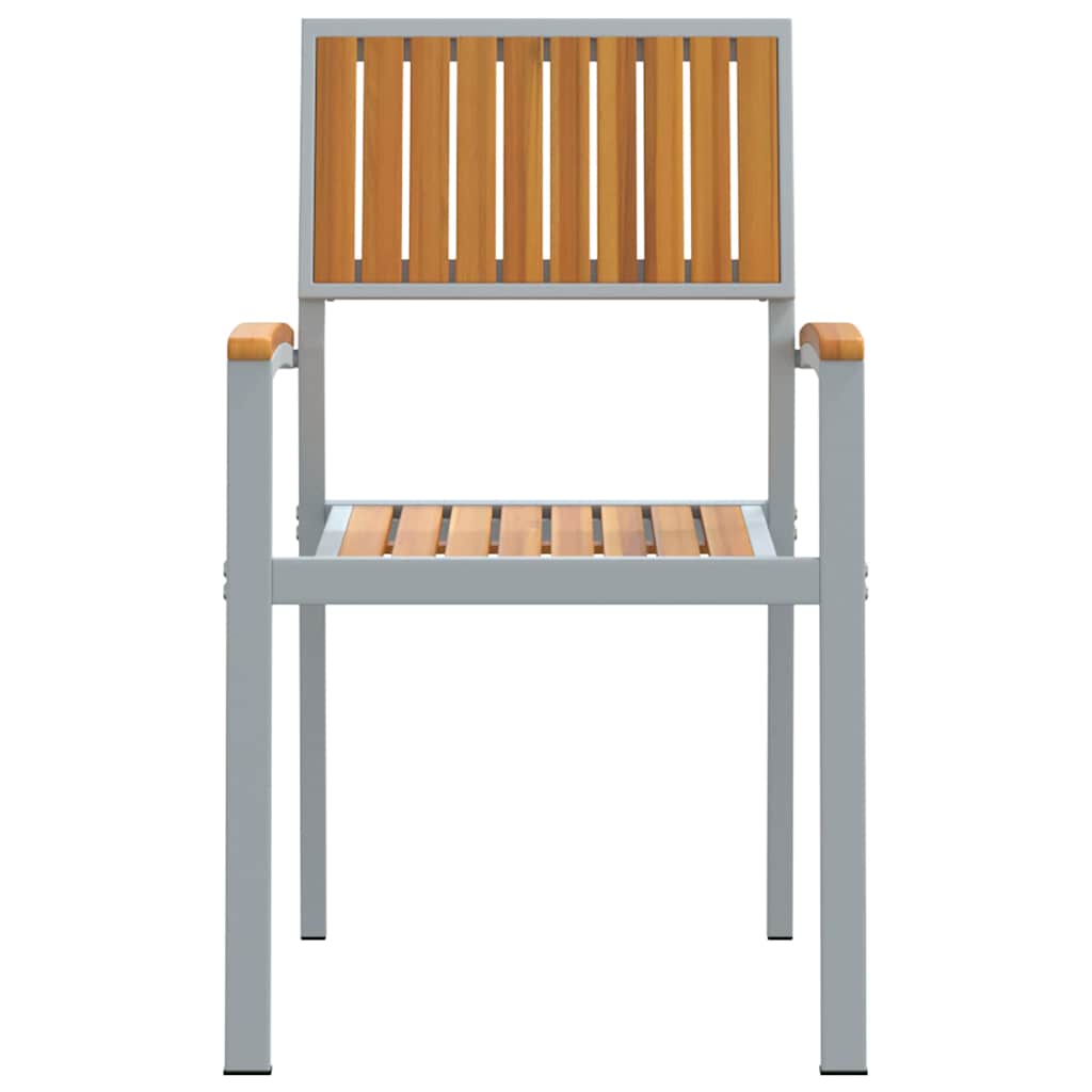 Stapelstuhl 4 pcs Braun 56 x 57 x 87 cm Massivholz Akazie