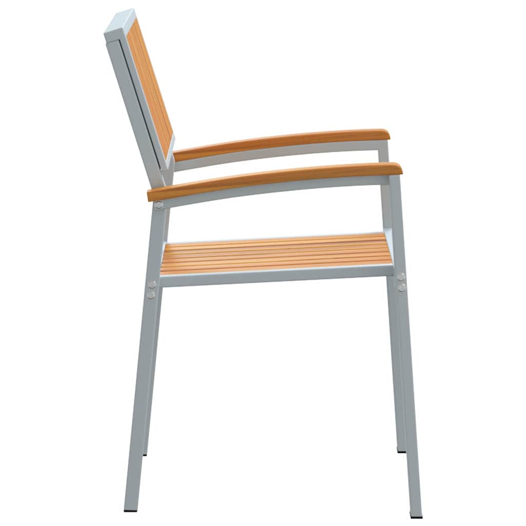Stapelstuhl 4 pcs Braun 56 x 57 x 87 cm Massivholz Akazie